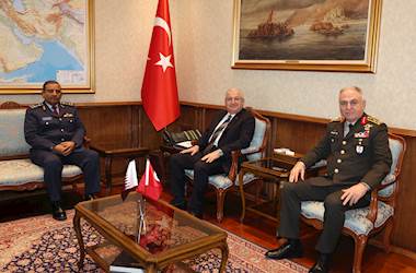 Millî Savunma Bakanı Yaşar Güler, Katar Genelkurmay Başkanı Korgeneral Salem Hamad Al-Aqeel Al-Nabet'i Kabul Etti