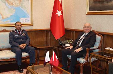 Millî Savunma Bakanı Yaşar Güler, Katar Genelkurmay Başkanı Korgeneral Salem Hamad Al-Aqeel Al-Nabet'i Kabul Etti