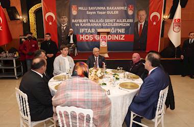Millî Savunma Bakanı Yaşar Güler Memleketi Bayburt’u Ziyaret Etti
