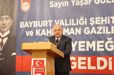 Millî Savunma Bakanı Yaşar Güler Memleketi Bayburt’u Ziyaret Etti