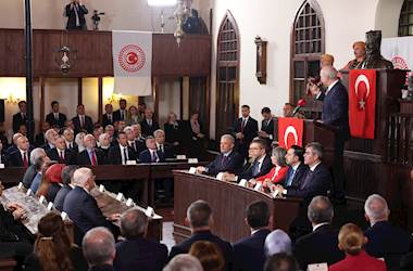 Millî Savunma Bakanı Yaşar Güler ve Beraberindeki TSK Komuta Kademesi, Birinci TBMM’de Düzenlenen Törene Katıldı