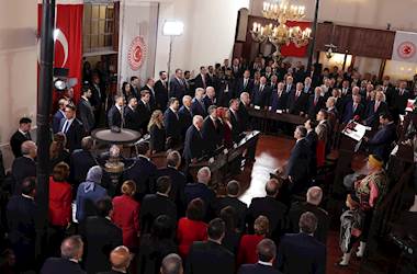 Millî Savunma Bakanı Yaşar Güler ve Beraberindeki TSK Komuta Kademesi, Birinci TBMM’de Düzenlenen Törene Katıldı