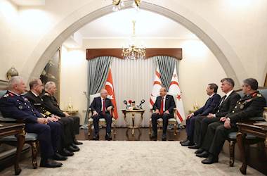 Millî Savunma Bakanı Yaşar Güler, KKTC Cumhurbaşkanı Sn. Ersin Tatar’ı Ziyaret Etti