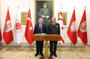 Millî Savunma Bakanı Yaşar Güler, Kıbrıs Türk Barış Kuvvetleri Komutanlığında İnceleme ve Denetlemelerde Bulundu