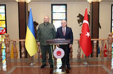 Millî Savunma Bakanı Yaşar Güler, Ankara'ya Ziyaret Gerçekleştiren Ukrayna Savunma Bakanı Rüstem Umerov'u Askerî Törenle Karşıladı