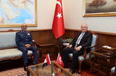 Millî Savunma Bakanı Yaşar Güler, Birleşik Arap Emirlikleri Genelkurmay Başkanı Korgeneral Issa Saif Mohammed Al Mazrouei’yi Kabul Etti