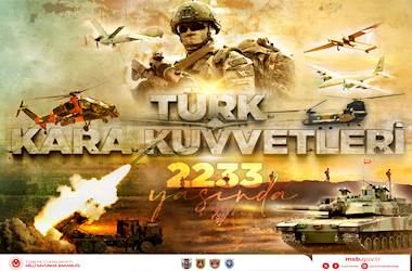 Türk Kara Kuvvetlerimizin Kuruluşunun 2233'üncü Yılı Kutlu Olsun