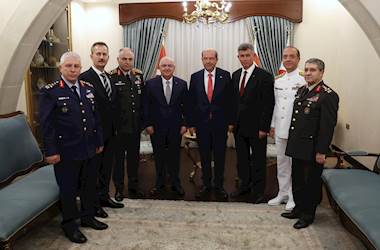 Millî Savunma Bakanı Yaşar Güler, KKTC Cumhurbaşkanı Sn. Ersin Tatar ile Bir Araya Geldi
