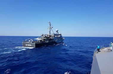 Within SNMG-2 TCG KARABİGA Conducts Training With FGS PEGNITZ