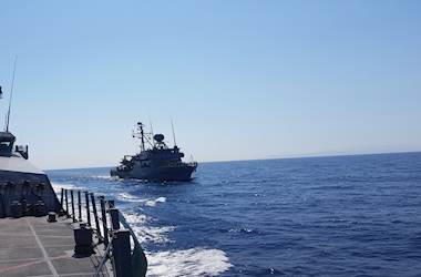 Within SNMG-2 TCG KARABİGA Conducts Training With FGS PEGNITZ