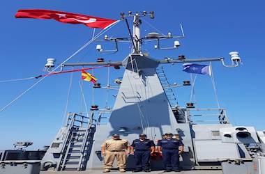 Within SNMG-2 TCG KARABİGA Conducts Training With FGS PEGNITZ