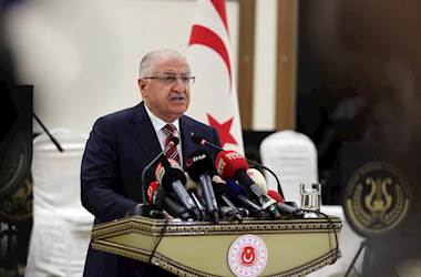 Millî Savunma Bakanı Yaşar Güler ve Beraberindeki TSK Komuta Kademesi, KKTC Silahlı Kuvvetler Günü Resepsiyonuna Katıldı