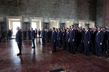 30 Ağustos Zafer Bayramı Dolayısıyla Cumhurbaşkanımız Sn. Erdoğan Başkanlığındaki Devlet Erkânı Anıtkabir’i Ziyaret Etti