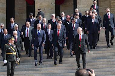 30 Ağustos Zafer Bayramı Dolayısıyla Cumhurbaşkanımız Sn. Erdoğan Başkanlığındaki Devlet Erkânı Anıtkabir’i Ziyaret Etti