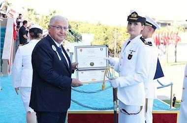 Cumhurbaşkanımız Sayın Recep Tayyip Erdoğan, Tuzla'daki Milli Savunma Üniversitesi Deniz Harp Okulu Diploma Alma ve Sancak Devir Teslim Töreni'ne Katıldı