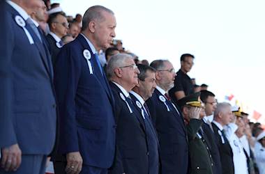 Cumhurbaşkanımız Sayın Recep Tayyip Erdoğan, Tuzla'daki Milli Savunma Üniversitesi Deniz Harp Okulu Diploma Alma ve Sancak Devir Teslim Töreni'ne Katıldı