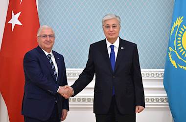 Millî Savunma Bakanı Yaşar Güler, Kazakistan Cumhurbaşkanı Sayın Kasım Cömert Tokayev Tarafından Kabul Edildi