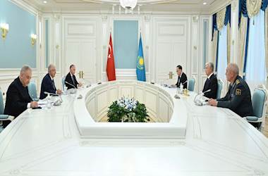 Millî Savunma Bakanı Yaşar Güler, Kazakistan Cumhurbaşkanı Sayın Kasım Cömert Tokayev Tarafından Kabul Edildi
