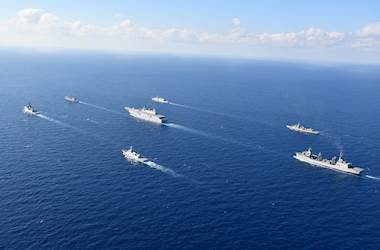 TCG ANADOLU Conducts Maritime Training Within NEPTUNE STRIKE 24.2