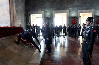 10 Kasım Atatürk’ü Anma Günü Dolayısıyla Cumhurbaşkanımız Sn. Recep Tayyip Erdoğan Başkanlığındaki Devlet Erkânı Anıtkabir’i Ziyaret Etti