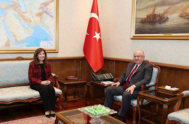 Millî Savunma Bakanı Yaşar Güler, Slovenya Büyükelçimiz Hayriye Kumaşçıoğlu’nu Kabul Etti