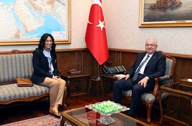 Millî Savunma Bakanı Yaşar Güler, Türkiye’nin Madrid Büyükelçisi Nüket Küçükel Ezberci’yi Kabul Etti