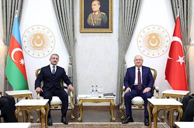 Millî Savunma Bakanı Yaşar Güler, Azerbaycan Serhat Hizmetleri Komutanı Orgeneral Elçin Guliyev’i Kabul Etti