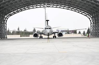 Turkish E7-T Airborne Early Warning & Control Aircraft Conducts Mission Flight As Part of Operation Sea Guardian