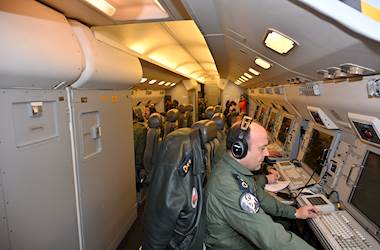 Turkish E7-T Airborne Early Warning & Control Aircraft Conducts Mission Flight As Part of Operation Sea Guardian