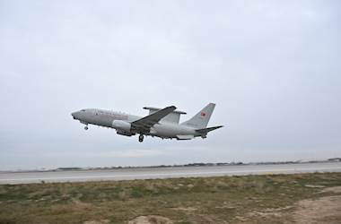 Turkish E7-T Airborne Early Warning & Control Aircraft Conducts Mission to Support SNMG2