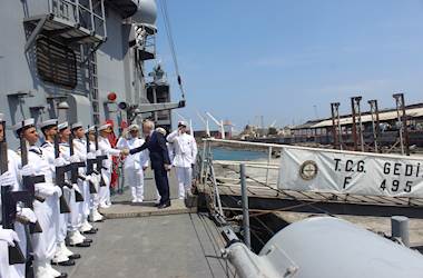 TCG GEDİZ Pays a Port Visit to Djibouti Within Somalia Naval Task Group