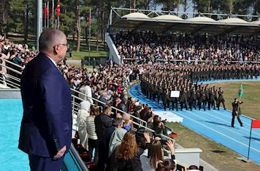 Millî Savunma Bakanı Yaşar Güler, Kara Astsubay Meslek Yüksekokulunda ASTTASAK Eğitimini Tamamlayan Astsubaylarımızın Mezuniyet Törenine Katıldı