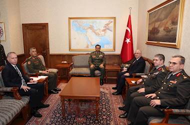 Millî Savunma Bakanı Yaşar Güler, Libya Ulusal Ordusu Kara Kuvvetleri Komutanı Korgeneral Saddam Khalifa Haftar'ı Kabul Etti