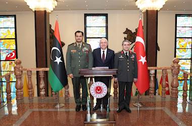 Millî Savunma Bakanı Yaşar Güler, Libya Ulusal Ordusu Kara Kuvvetleri Komutanı Korgeneral Saddam Khalifa Haftar'ı Kabul Etti