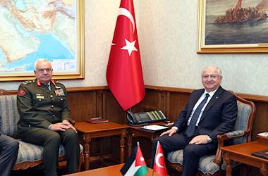 Millî Savunma Bakanı Yaşar Güler, Ürdün Genelkurmay Başkanı Tümgeneral Yousef A. Al Hnaity’i Kabul Etti