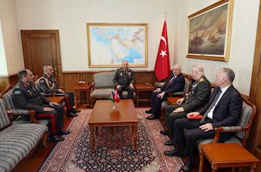 Millî Savunma Bakanı Yaşar Güler, Azerbaycan Genelkurmay Başkanı General Polkovnik Kerim Veliyev’i Kabul Etti