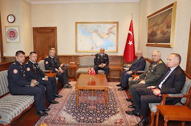 Millî Savunma Bakanı Yaşar Güler, Kuzey Makedonya Genelkurmay Başkanı Tümgeneral Sashko Lafchiski’yi Kabul Etti