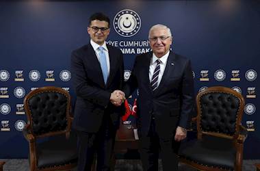 Millî Savunma Bakanı Yaşar Güler, Arnavutluk Savunma Bakanı Pirro Vengu ile Bir Araya Geldi