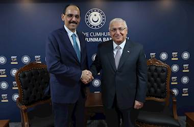 Millî Savunma Bakanı Yaşar Güler, Millî İstihbarat Teşkilatı Başkanı İbrahim Kalın’ı Kabul Etti
