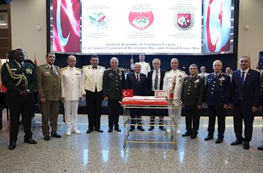 Millî Savunma Bakanı Yaşar Güler ve TSK Komuta Kademesi, Kuzey Kıbrıs Türk Cumhuriyeti Toplumsal Direniş Bayramı ve Silahlı Kuvvetler Günü Resepsiyonuna Katıldı