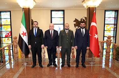 Millî Savunma Bakanı Yaşar Güler, Suriye Savunma Bakanı, Dışişleri Bakanı ve Genel İstihbarat Başkanı ile Bir Araya Geldi