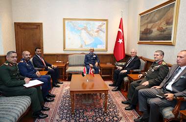 Millî Savunma Bakanı Yaşar Güler, Birleşik Arap Emirlikleri Genelkurmay Başkanı Korgeneral İssa Saif Mohammed Al Mazrouei’yi Kabul Etti
