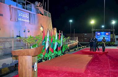 TCG Volkan in the Maldives