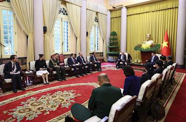 Millî Savunma Bakanı Yaşar Güler, Vietnam Cumhurbaşkanı Sn. Luong Cuong’u Ziyaret Etti