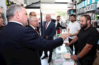 Millî Savunma Bakanı Yaşar Güler ile Gençlik ve Spor Bakanı Osman Aşkın Bak, Bayburt'ta Esnafımızı Ziyaret Etti