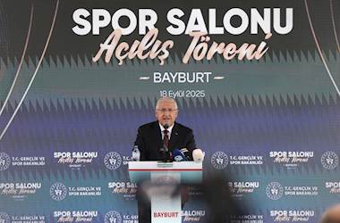 Millî Savunma Bakanı Yaşar Güler, Bayburt Merkez Spor Salonu’nun Açılışını Yaptı