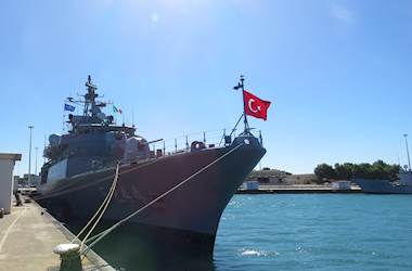 TCG Barbaros Pays a Port Visit to Taranto