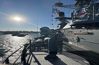TCG Barbaros Pays a Port Visit to Taranto