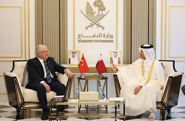 Millî Savunma Bakanı Yaşar Güler, Katar Başbakan Yardımcısı ve Savunma Bakanı Şeyh Saud Bin Abdurrahman Bin Hasan Bin Ali Al Sani ile Bir Araya Geldi