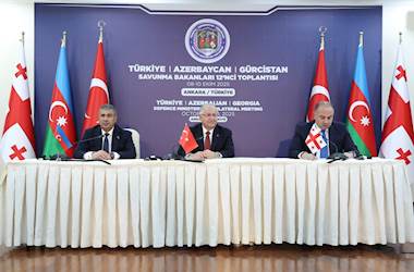Türkiye, Azerbaycan ve Gürcistan Savunma Bakanları, Üçlü Toplantı Sonrasında Basın Açıklaması Yaptı